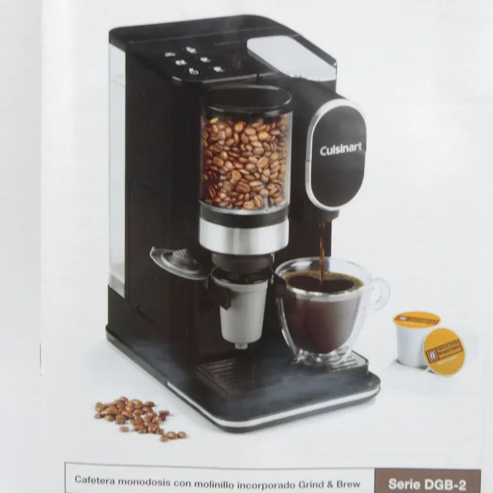 New Open Box Cuisinart Grind & Brew Single Serve Coffee Maker DGB-2